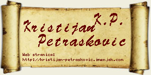 Kristijan Petrašković vizit kartica